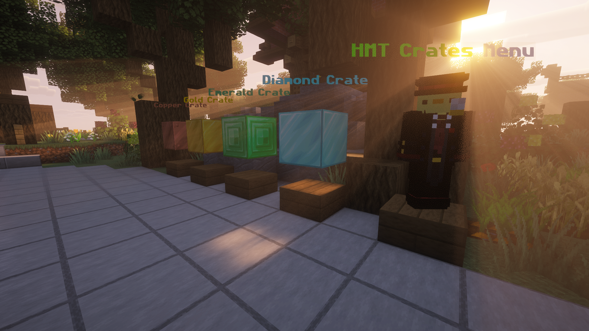 TitanSMP crates with custom models and particle effects